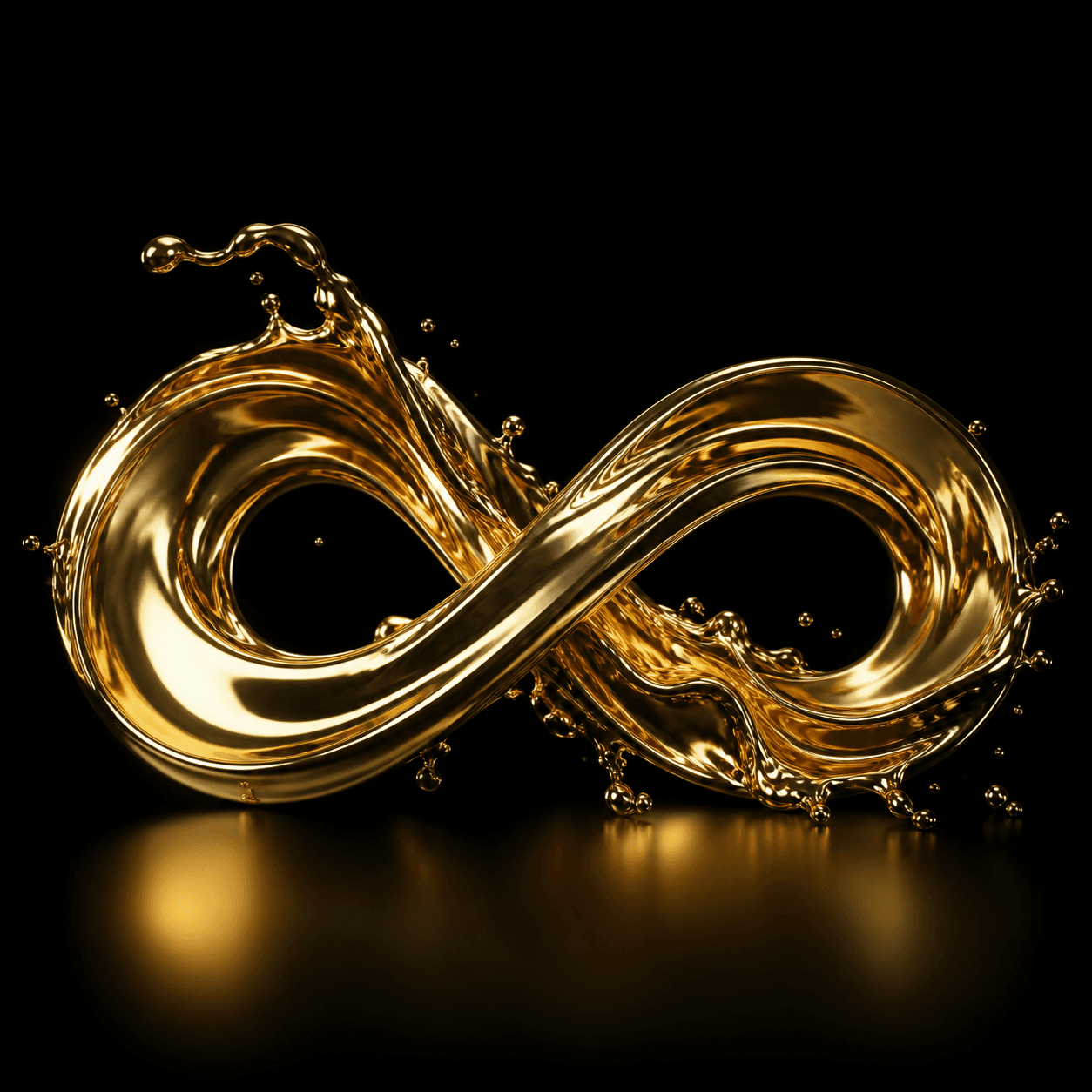Scultura in oro liquido